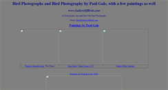 Desktop Screenshot of galleryofbirds.com